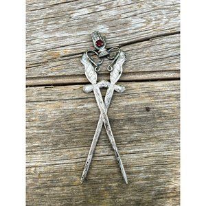 Antique Victorian Odd Fellows Ornament Hand Sword